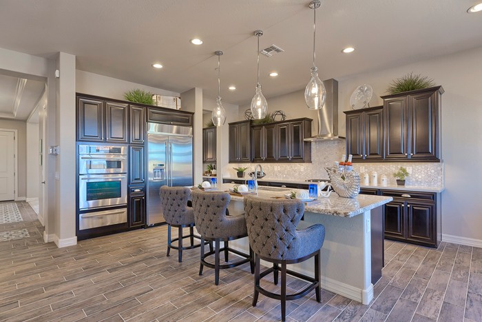 Encore has been ENERGY STAR® suffused with energy efficient lighting and appliances as well as water-efficient plumbing and fixtures to reduce greenhouse gases by some 4,500 lbs. per house per year.