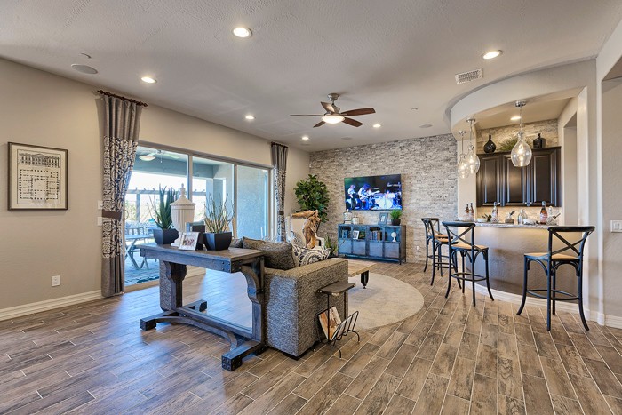 The floorplans in Encore were designed with an active lifestyle in mind for residents who love to open up their homes to guests and family—perfect for grandparents who invite their family over often.