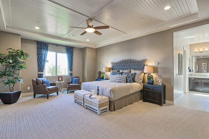 Owner’s suite bedrooms are spacious and only steps away from the bathroom for streamlined living.