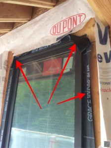 Improperly Installed Window Flashing