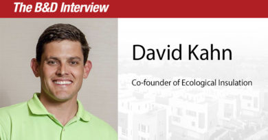 The B&D Interview – David England Kahn, Co-founder of Ecological Insulation The B&D Interview – David England Kahn, Co-founder of Ecological Insulation
