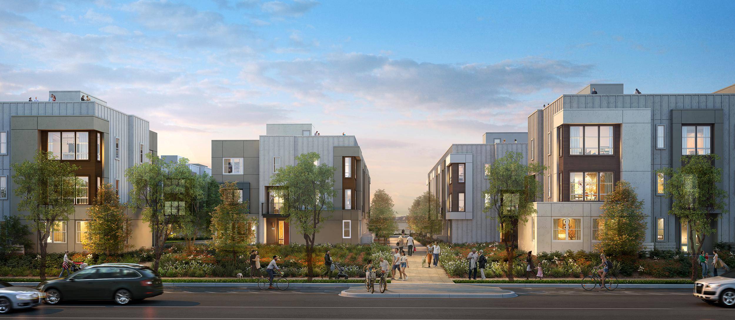 Architects, Modern Townhome Buildings in Los Angeles, KTGY, Architecture, Branding, Interiors